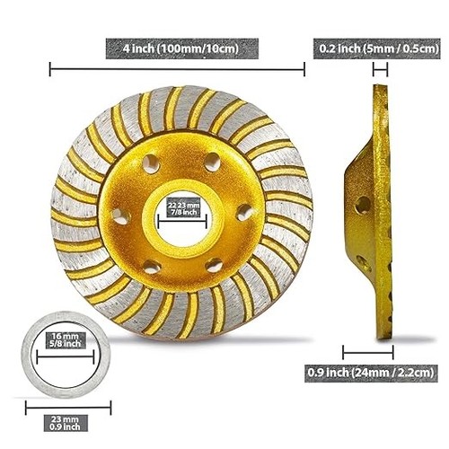 Concrete grinding wheel inch - 4,